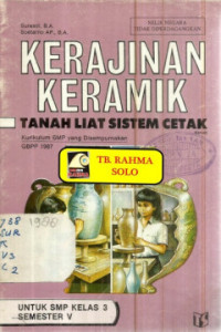 Image of KERAJINAN KERAMIK TANAH LIAT SISTEM CETAK
