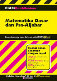 Image of MATEMATIKA DASAR DAN PRA-ALJABAR